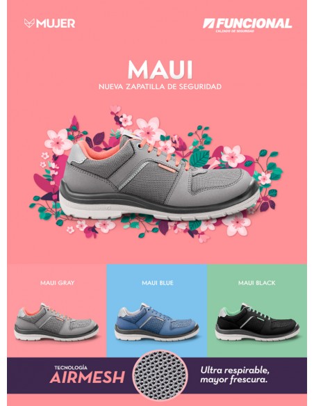 ZAPATILLA DE SEGURIDAD MUJER MAUI