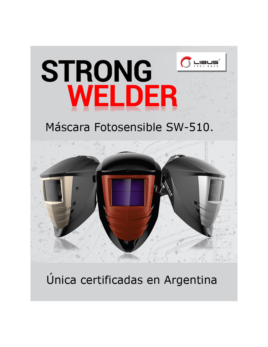 Máscara Soldador Strong Welder 500 - Codinsa