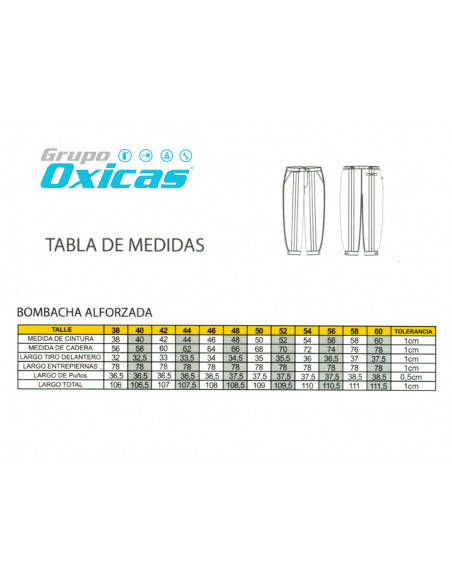 Tabla de medidas para bombachas new arrivals